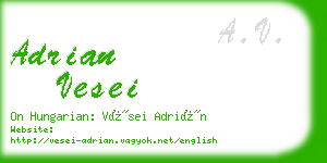 adrian vesei business card